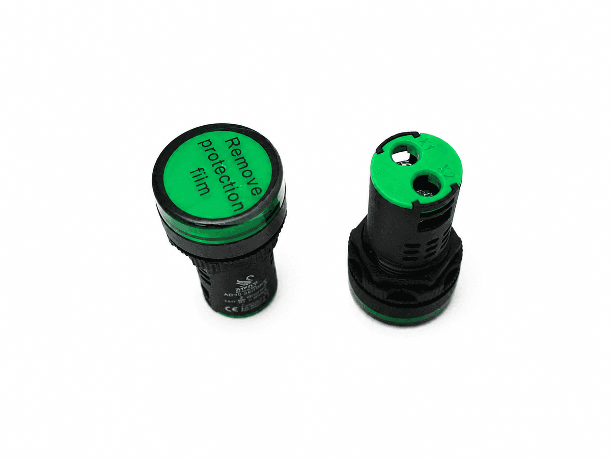 PILOT LIGHT 22MM 220V Green