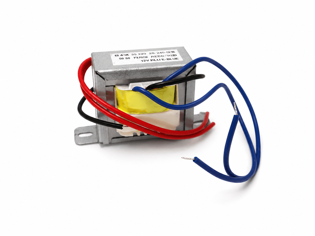 TRF O/F P=220 S=1x12V 1A CENTRE TAP OPEN +WIRES