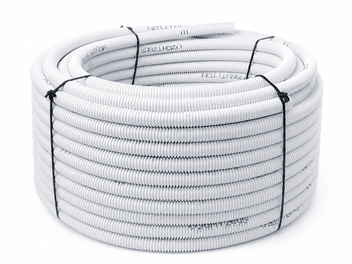 CONDUIT PIPE 25MM FLEXIBLE White